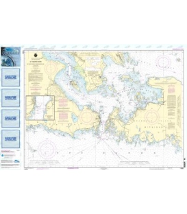 NOAA Chart 14882 St. Mars River - Detour Passage to Munuscong Lake - Detour Passage