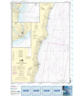 NOAA Chart 14903 Algoma to Sheboygan - Kewaunee - Two Rivers