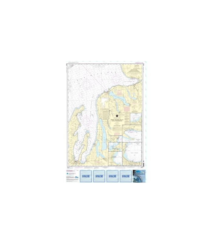 OceanGrafix NOAA Nautical Charts 14913 Grand Traverse Bay to Little
