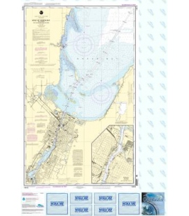NOAA Chart 14918 Head of Green Bay, including Fox River below De Pere - Green Bay