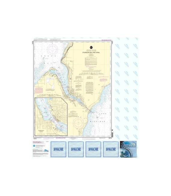 NOAA Chart 14919 Sturgeon Bay and Canal - Sturgeon Bay