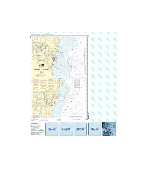 NOAA Chart 14922 Manitowoc and Sheboygan