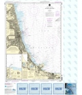 NOAA Chart 14927 Chicago Lake Front - Gary Harbor