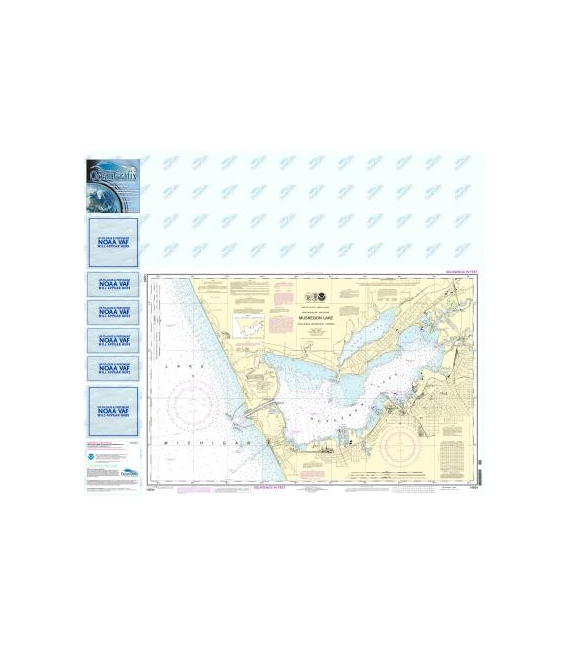 NOAA Chart 14934 Muskegon Lake and Muskegon Harbor