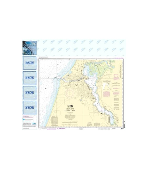 NOAA Chart 14938 Manistee Harbor and Manistee Lake