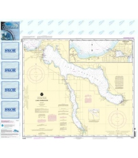 NOAA Chart 14942 Lake Charlevoix - Charlevoix, South Point to Round Lake