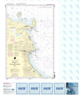NOAA Chart 14970 Marquette and Presque Isle Harbors