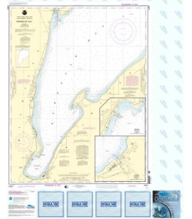 NOAA Chart 14971 Keweenaw Bay - LAnse and Baraga Harbors