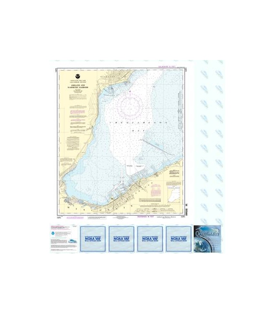 NOAA Chart 14974 Ashland and Washburn harbors