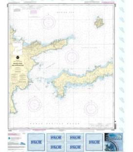 NOAA Chart 16463 Kanaga Pass and approaches