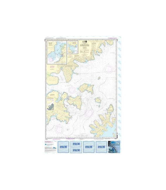 NOAA Chart 16553 Shumagin Islands-Nagai I. to Unga I. - Delarof Harbor - Popof Strait, northern part