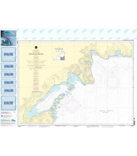 NOAA Chart 16570 Portage and Wide Bays, Alaska Pen.