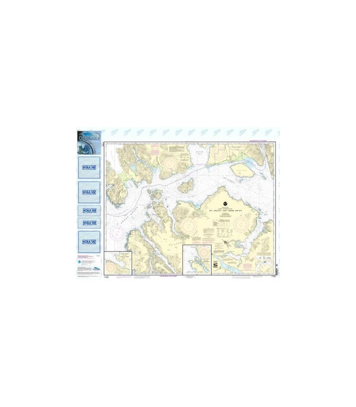 OceanGrafix NOAA Nautical Charts 17302 Icy Strait and Cross Sound