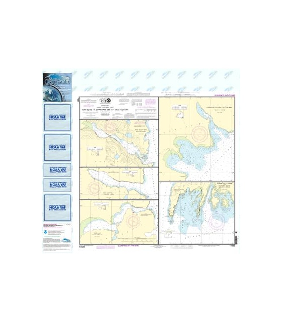 NOAA Chart 17336 Harbors in Chatham Strait and vicinity Gut Bay, Chatham Strait - Hoggatt Bay, Chatham Strait - Red Bluff Bay, C