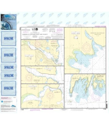 NOAA Chart 17336 Harbors in Chatham Strait and vicinity Gut Bay, Chatham Strait - Hoggatt Bay, Chatham Strait - Red Bluff Bay, C