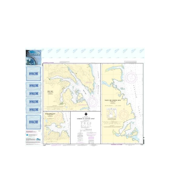 NOAA Chart 17337 Harbors in Chatham Strait Kelp Bay - Warm Spring Bay - Takatz and Kasnyku Bays