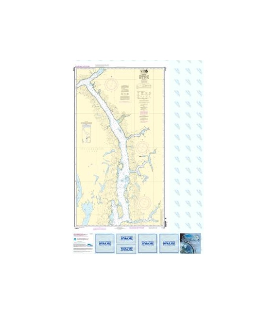 NOAA Chart 17424 Behm Canal-eastern part