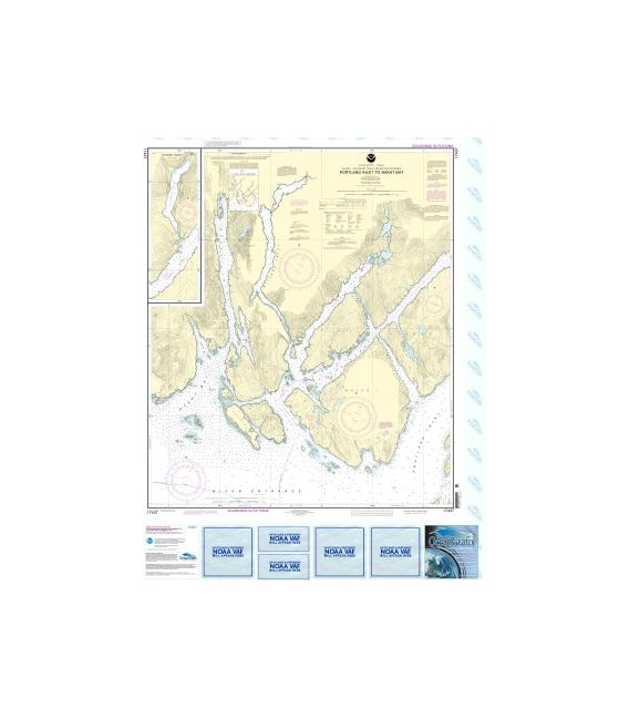 NOAA Chart 17437 Portland Inlet to Nakat Bay
