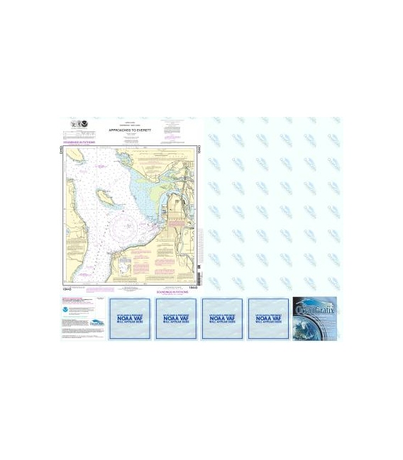 NOAA Chart 18443 Approaches to Everett