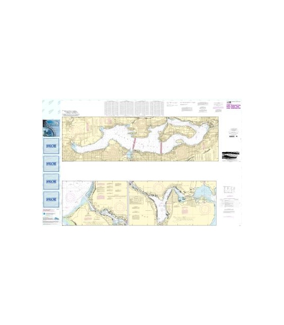 NOAA Chart 18447 Lake Washington Ship Canal and Lake Washington