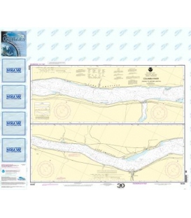 NOAA Chart 18536 Columbia River Sundale to Heppner Junction