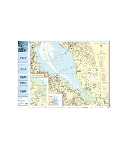 San Francisco Bay-southern part; Redwood Creek.; Oyster Point 21.00 x 25.38 SMALL FORMAT WATERPROOF NOAA Chart 18651