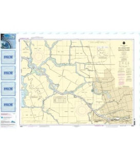 NOAA Chart 18663 San Joaquin River Stockton Deep Water Channel Medford Island to Stockton