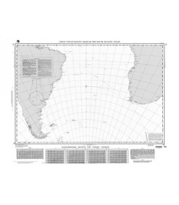 DM 24 Great Circle Sailing Chart of the South Atlantic Ocean