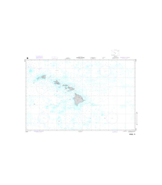 DM 19008 Hawaiian Islands (OMEGA-BATHYMETRIC CHART)