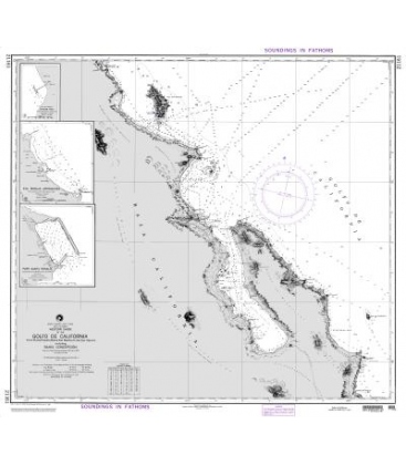NGA Chart (formerly NIMA DMA) 21161 Western Shore of the Golfo de ...