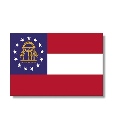 5X8 Nylon Georgia State Flag 5X8 Georgia State Banner 5X8 GA State Flag US Made