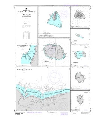 DM 83425 Islands and Anchorages in Cook Islands Plans: A. Aitutaki