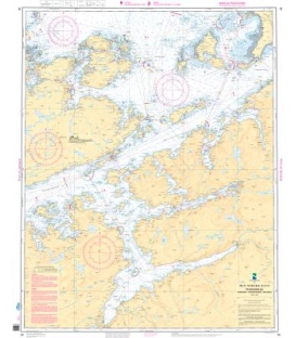Norwegian Nautical Chart 38 Trondheimsleia Terningen - Kyrkseterora - Orlandet