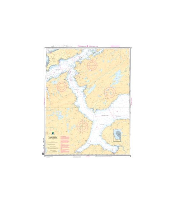 Norwegian Nautical Chart 39 TrondheimsfjordenÊAgdenes - Thamshamn - Buvika