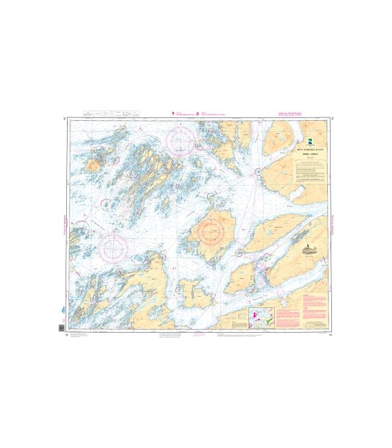 Norwegian Nautical Chart 59 Donna - Luroya