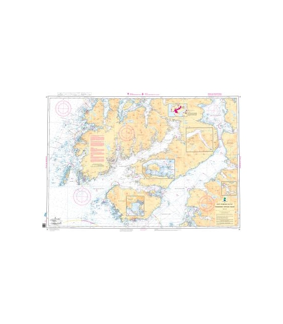 Norwegian Nautical Chart 76 Stokmarknes - Sortland - Malnes