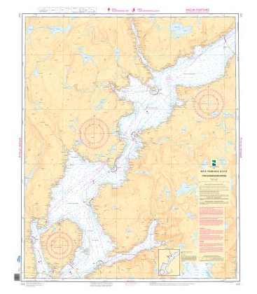 Norwegian Nautical Chart 117 Ytre Hardangerfjorden