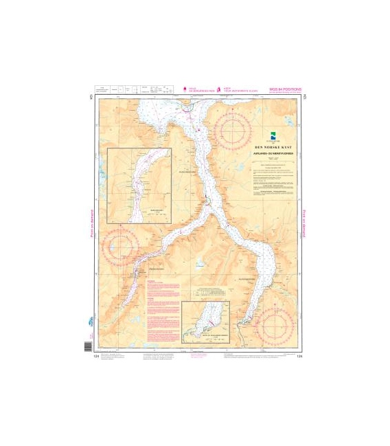 Norwegian Nautical Chart 124 Aurlands- og N¾royfjorden