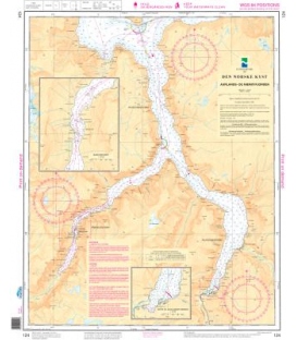 Norwegian Nautical Chart 124 Aurlands- og N¾royfjorden