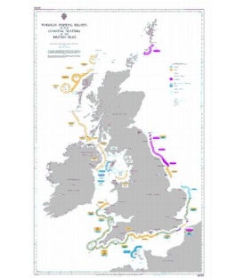 British Admiralty Q6385 Foreign Fishing Rights In The Coastal Waters Of The British Isles