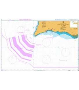 British Admiralty Nautical Chart 89 Cabo de Sao Vicente to Faro