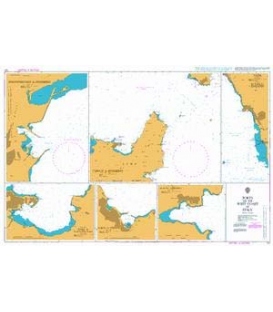 British Admiralty Nautical Chart 131 Ports on the West Coast of Italy