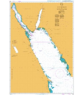 British Admiralty Nautical Chart 159 Suez (As Suways) to Berenice (Barnis)