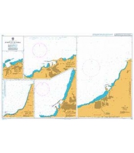 British Admiralty Nautical Chart 178 Ports in Algeria