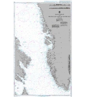 British Admiralty Nautical Chart 235 Davis Strait and South East Part of Baffin Bay