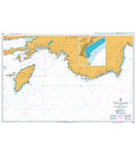British Admiralty Nautical Chart 236 Nisos Rodos to Taslik Burnu