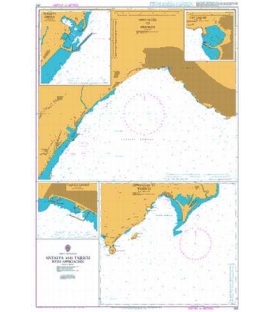 British Admiralty Nautical Chart 242 Antalya and Tasucu with Approaches