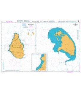 British Admiralty Nautical Chart 254 Montserrat and Barbuda