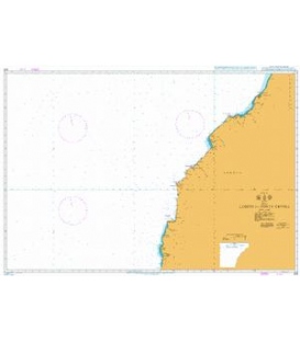 British Admiralty Nautical Chart 309 Lobito to Ponta Grossa