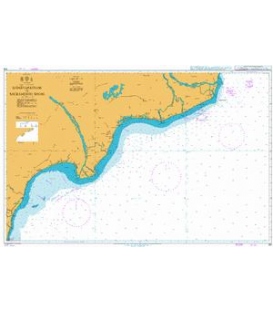 British Admiralty Nautical Chart 318 Ramayapatnam to Sacramento Shoal